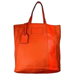 Reed Krakoff Tote Bag Wome  Orange Leather Lined Shoulder Strap Inner Pocket